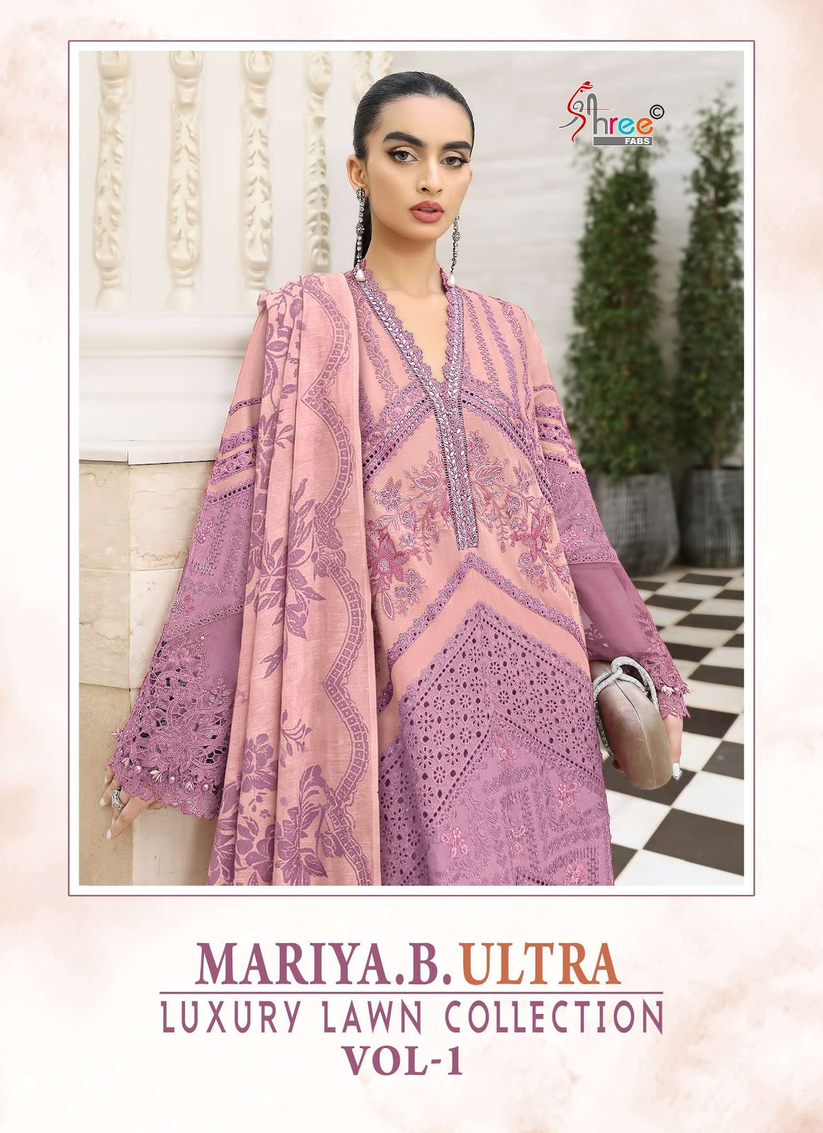 Maria B Ultra Luxury Lawn Shree Fabs Cotton Pakistani Salwar Suits Wholesaler Ahmedabad