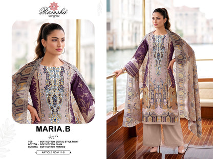 Maria B Vol 11 Ramsha Cotton Pakistani Readymade Suits Exporter