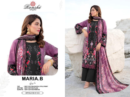 Maria B Vol 12 Ramsha Cotton Pakistani Readymade Suits Supplier