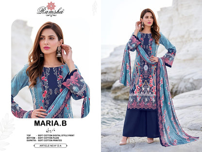 Maria B Vol 12 Ramsha Cotton Pakistani Readymade Suits Supplier
