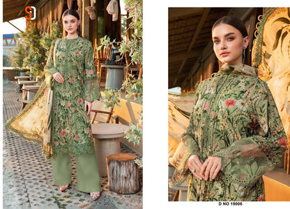 Maria B Vol 19 Chikankari Cotton Collection Shraddha Designer Pure Cotton Pakistani Patch Work Suits Wholesaler India