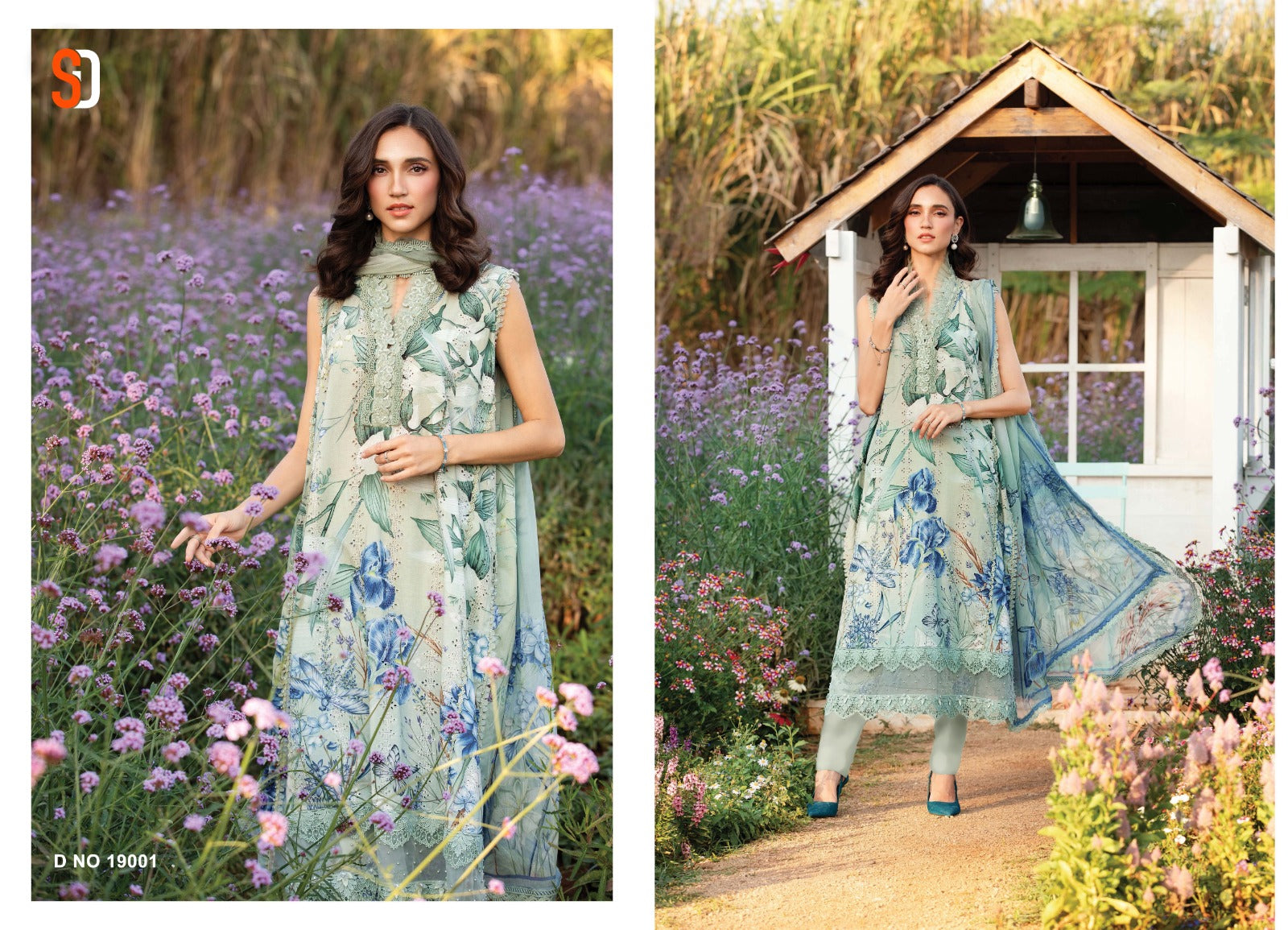 Maria B Vol 19 Chikankari Cotton Collection Shraddha Designer Pure Cotton Pakistani Patch Work Suits Wholesaler India