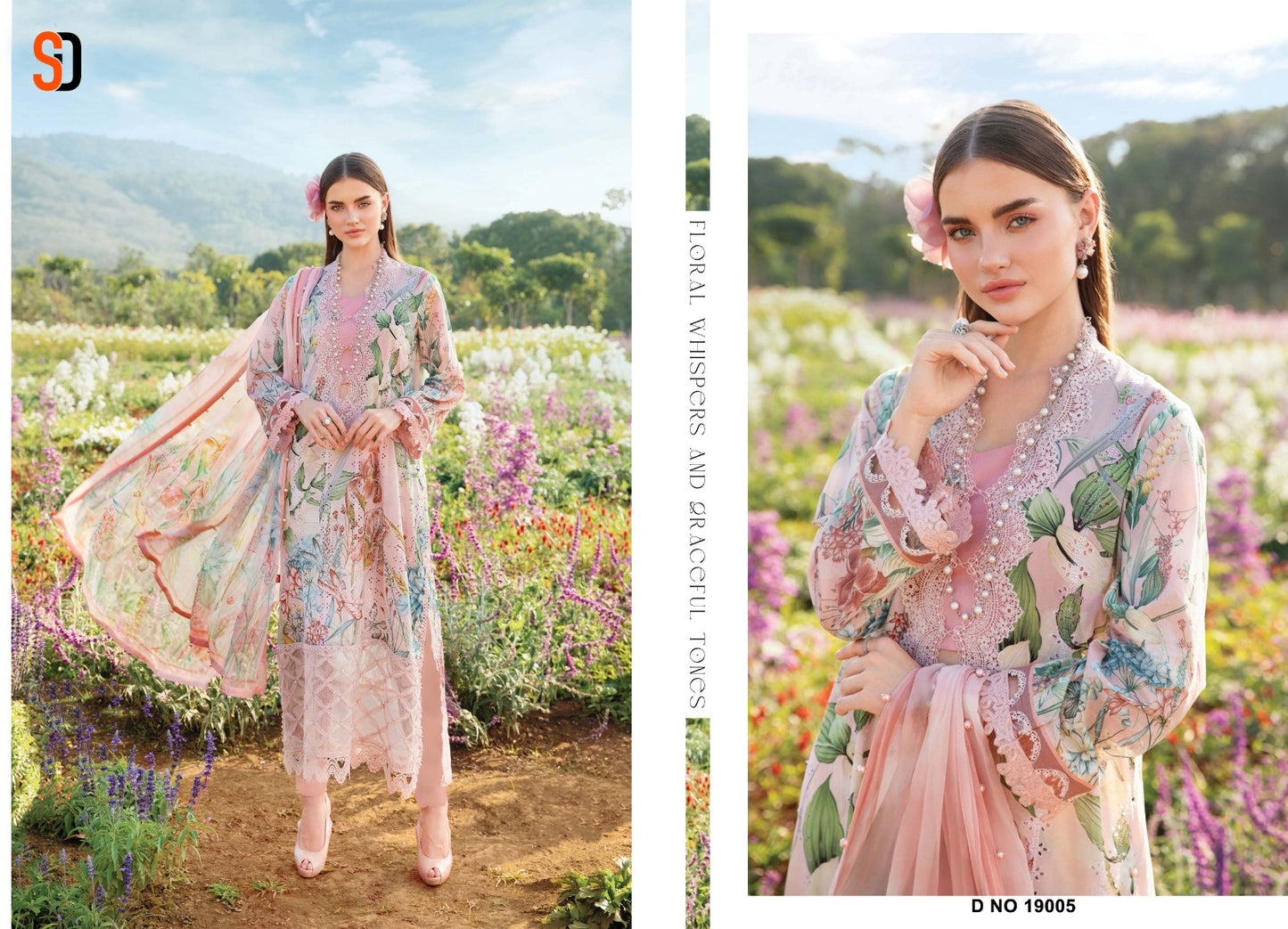 Maria B Vol 19 Chikankari Cotton Collection Shraddha Designer Pure Cotton Pakistani Patch Work Suits Wholesaler India