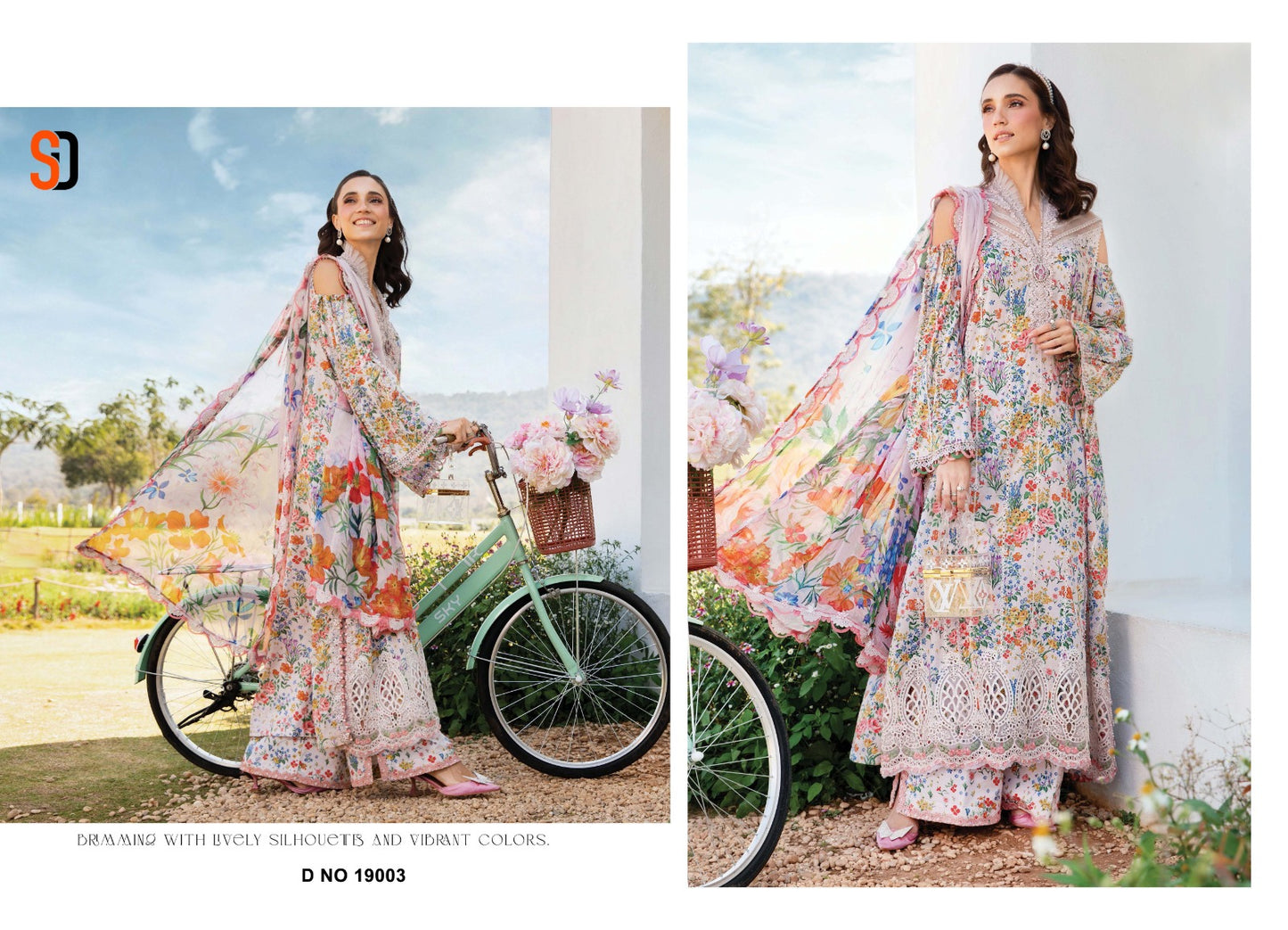 Maria B Vol 19 Chikankari Cotton Collection Shraddha Designer Pure Cotton Pakistani Patch Work Suits Wholesaler India