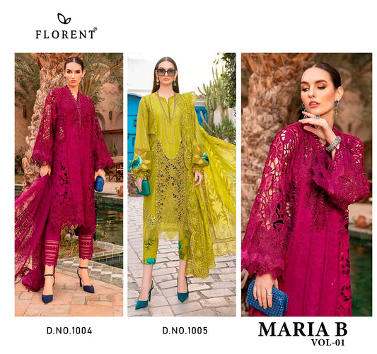 Maria B Vol 1 Florent Pure Cotton Pakistani Salwar Suits Wholesaler Gujarat