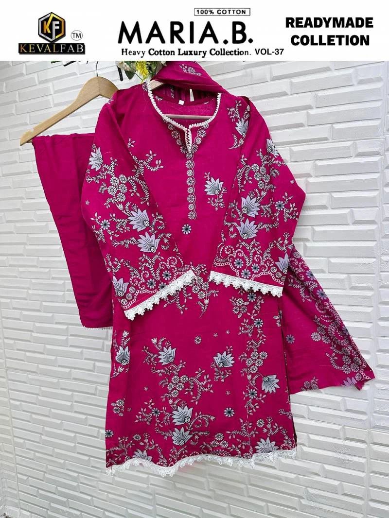 Maria B Vol 37 Heavy Cotton Luxury Collection Keval Fab Karachi Readymade Suits Wholesale Price
