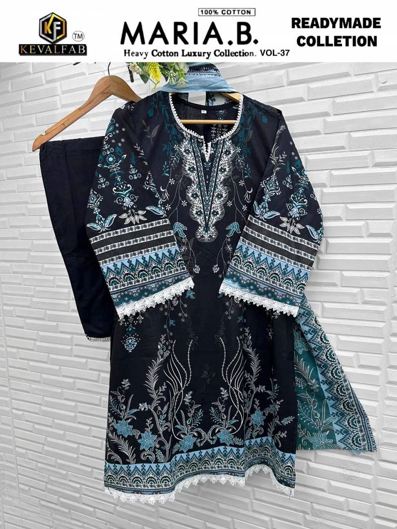 Maria B Vol 37 Heavy Cotton Luxury Collection Keval Fab Karachi Readymade Suits Wholesale Price