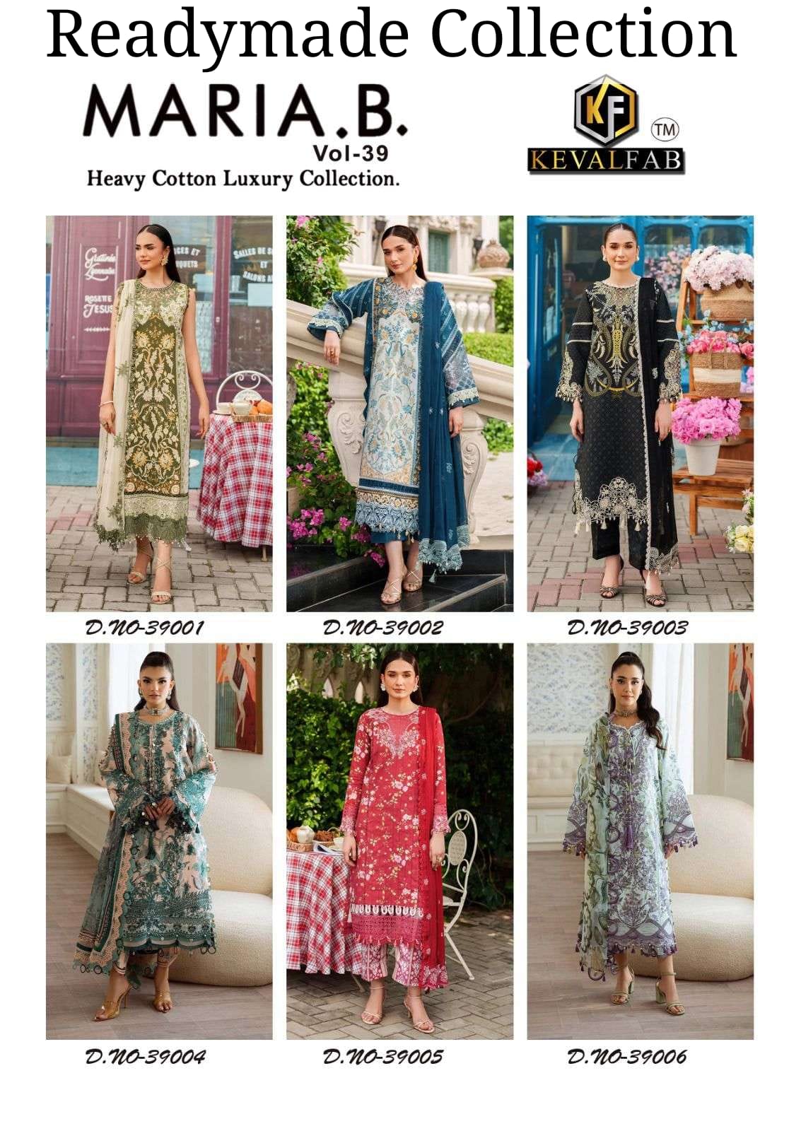 Maria B Vol 39 Heavy Cotton Luxury Collection Keval Fab Karachi Readymade Suits Wholesale Price