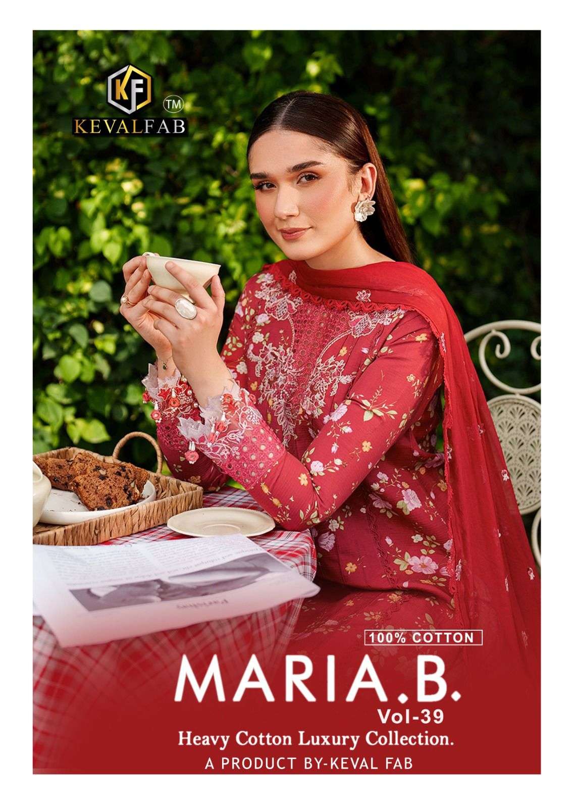 Maria B Vol 39 Heavy Cotton Luxury Collection Keval Fab Karachi Readymade Suits Wholesale Price