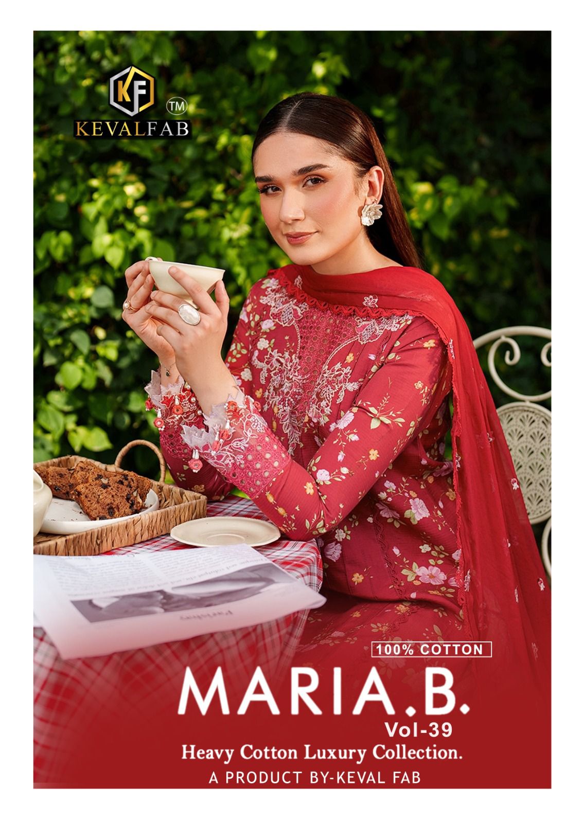 Maria B Vol 39 Heavy Cotton Luxury Collection Keval Fab Heavy Cotton Karachi Salwar Suits Exporter
