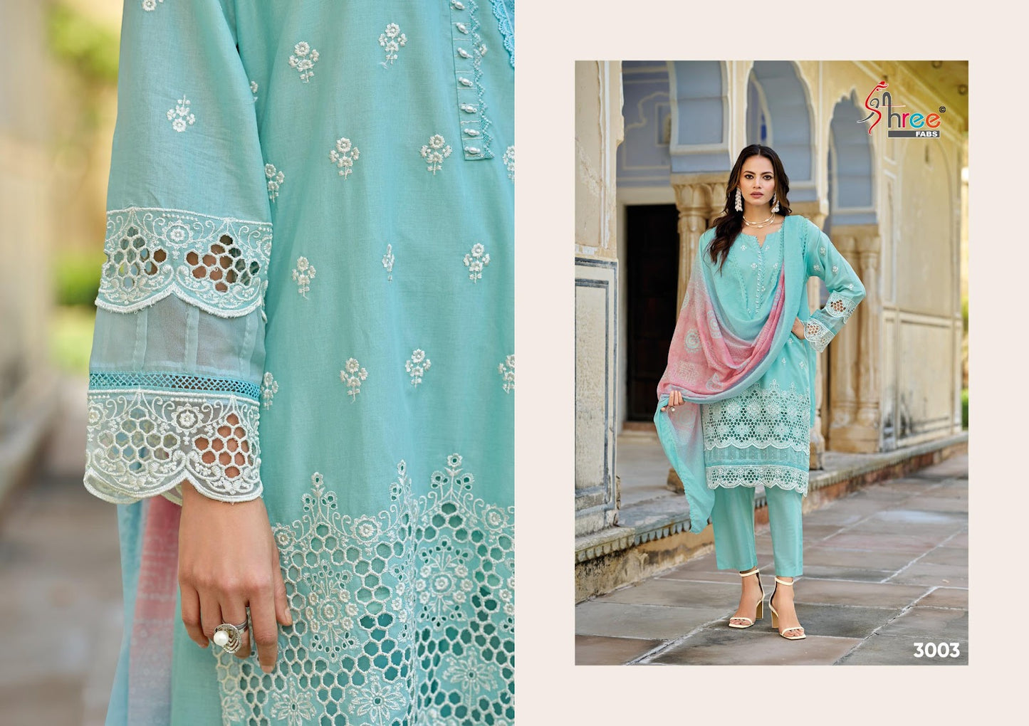 Maria B Vol 3 Shree Fabs Cambric Cotton Pakistani Readymade Suits Manufacturer Ahmedabad