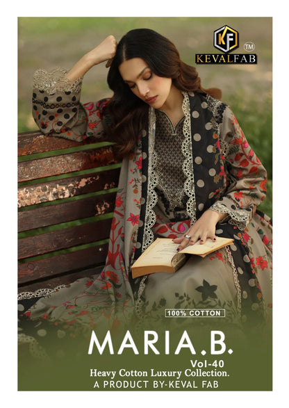 Maria B Vol 40 Keval Fab Cotton Karachi Salwar Suits Manufacturer Ahmedabad