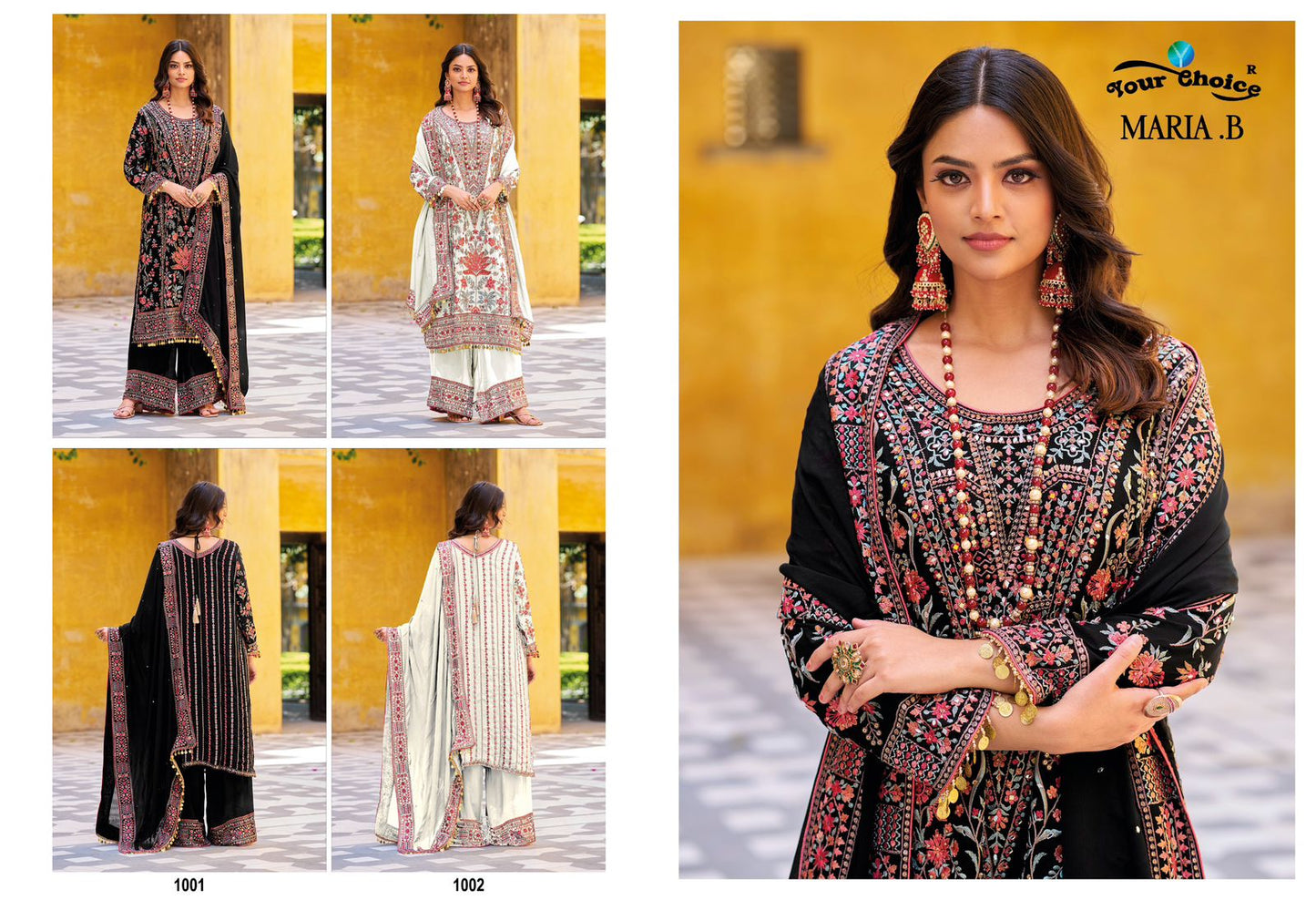 Maria B Your Choice Chinon Pakistani Readymade Suits Manufacturer Ahmedabad
