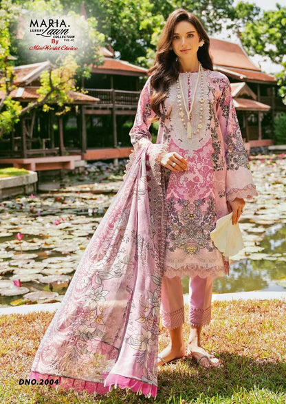 Maria Vol 2 Luxury Lawn Collection Miss World Choice Cotton Karachi Salwar Suits Manufacturer Ahmedabad