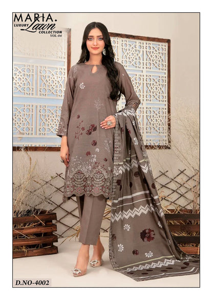 Maria Vol 4 Miss World Choice Heavy Lawn Karachi Salwar Suits Wholesale Price