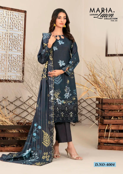 Maria Vol 4 Miss World Choice Heavy Lawn Karachi Salwar Suits Wholesale Price