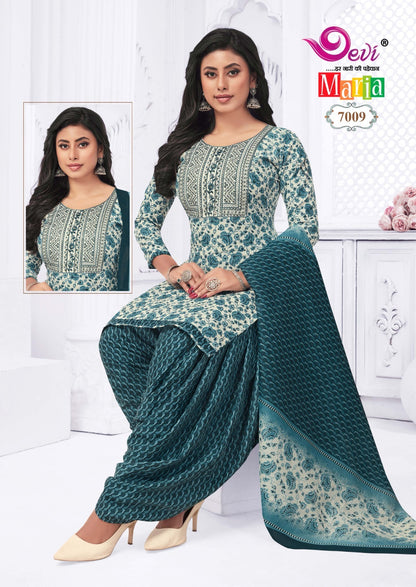 Maria Vol 7 With Lining Devi Indo Readymade Cotton Patiyala Suits Supplier Ahmedabad