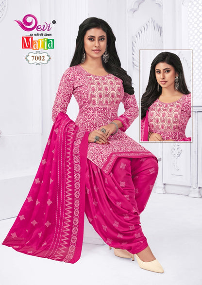 Maria Vol 7 With Lining Devi Indo Readymade Cotton Patiyala Suits Supplier Ahmedabad