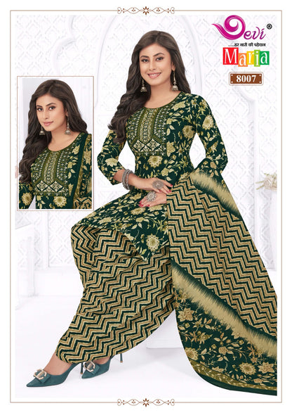 Maria Vol 8 With Lining Devi Indo Readymade Cotton Patiyala Suits Supplier