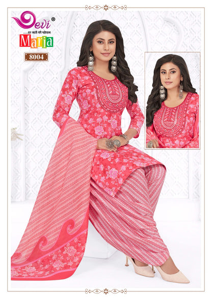 Maria Vol 8 With Lining Devi Indo Readymade Cotton Patiyala Suits Supplier