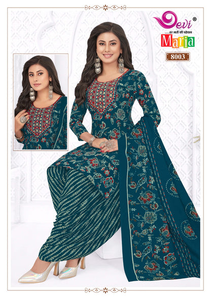Maria Vol 8 With Lining Devi Indo Readymade Cotton Patiyala Suits Supplier