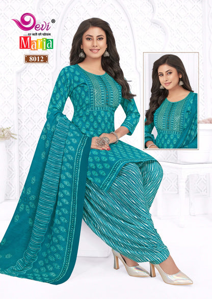 Maria Vol 8 With Lining Devi Indo Readymade Cotton Patiyala Suits Supplier