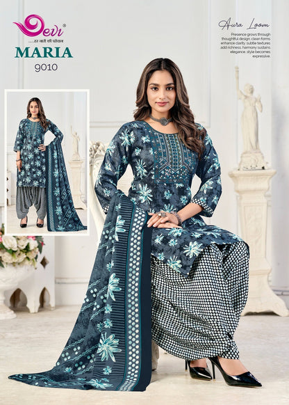 Maria Vol 9 With Lining Devi Readymade Cotton Patiyala Suits Wholesale Price