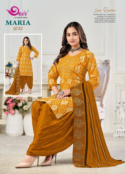 Maria Vol 9 With Lining Devi Readymade Cotton Patiyala Suits Wholesale Price