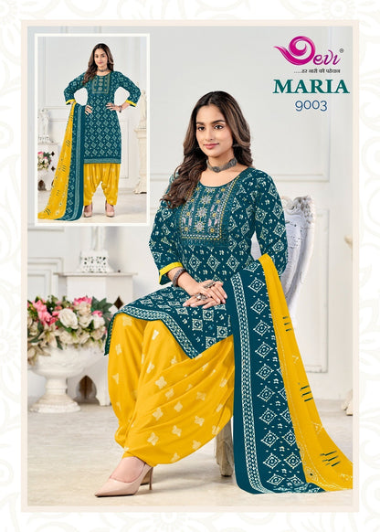 Maria Vol 9 With Lining Devi Readymade Cotton Patiyala Suits Wholesale Price