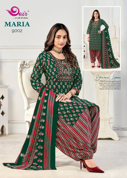 Maria Vol 9 With Lining Devi Readymade Cotton Patiyala Suits Wholesale Price