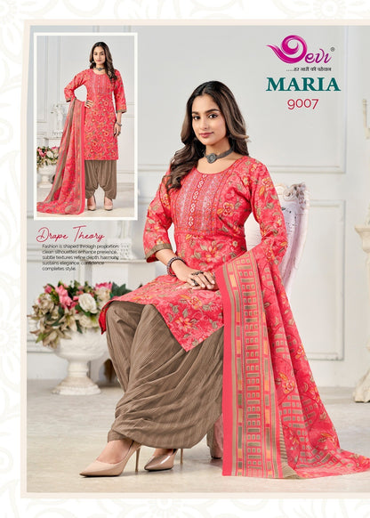 Maria Vol 9 With Lining Devi Readymade Cotton Patiyala Suits Wholesale Price