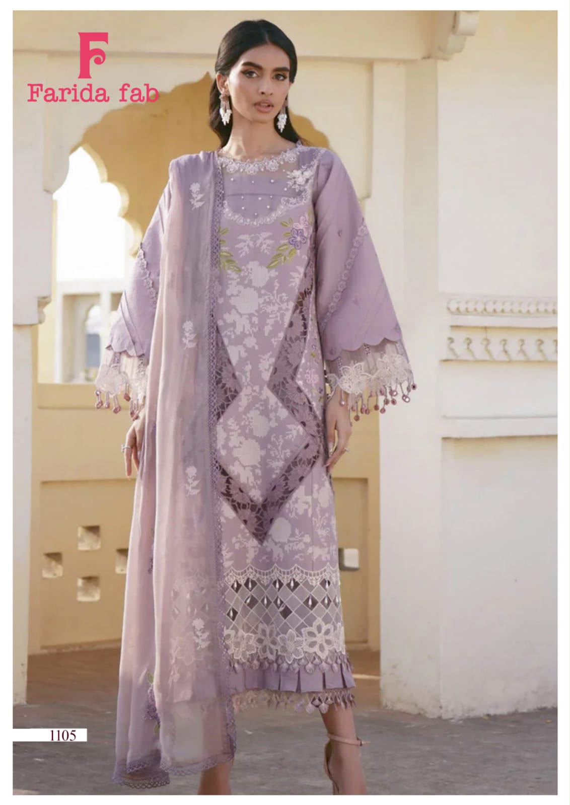 Mariab Vol 11 Farida Fab Lawn Cotton Karachi Salwar Suits Wholesale Price
