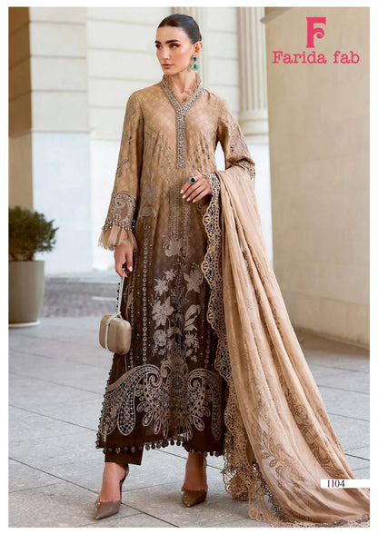 Mariab Vol 11 Farida Fab Lawn Cotton Karachi Salwar Suits Wholesale Price