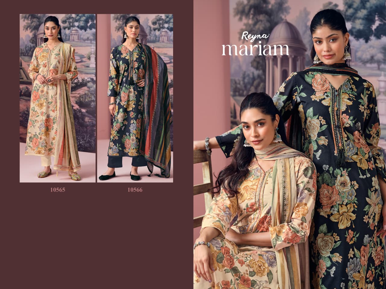 Mariam Reyna Cotton Pakistani Salwar Suits Manufacturer Ahmedabad