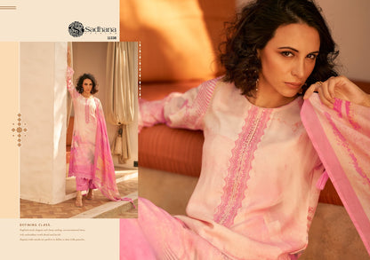 Mariam Sadhana Muslin Silk Pant Style Suits Wholesaler Gujarat