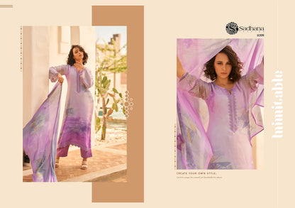 Mariam Sadhana Muslin Silk Pant Style Suits Wholesaler Gujarat