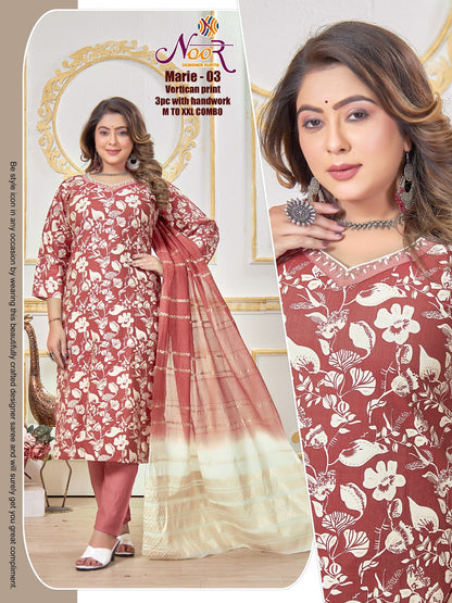 Marie Noor Global Vetican Readymade Pant Style Suits Supplier