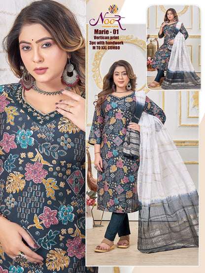 Marie Noor Global Vetican Readymade Pant Style Suits Supplier