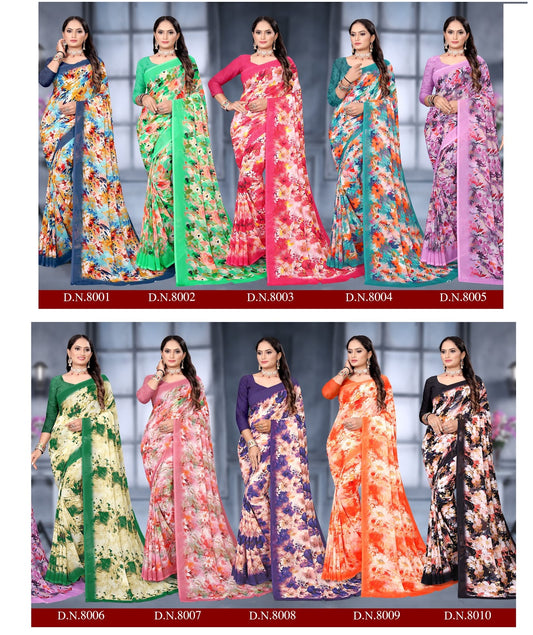 Marigold Stylewell Sarees Supplier Ahmedabad