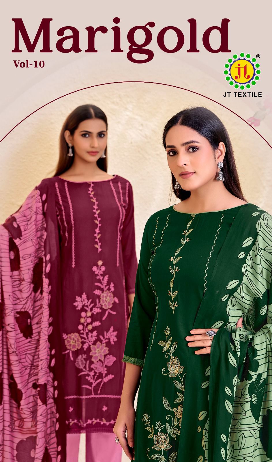 Marigold Vol 10 Jt Rayon Pant Style Suits Wholesale Rate