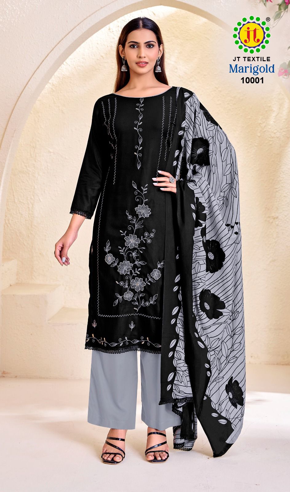Marigold Vol 10 Jt Rayon Pant Style Suits Wholesale Rate