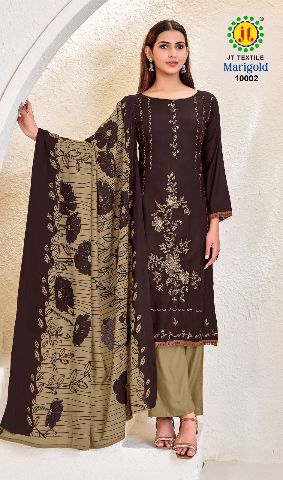 Marigold Vol 10 Jt Rayon Pant Style Suits Wholesale Rate