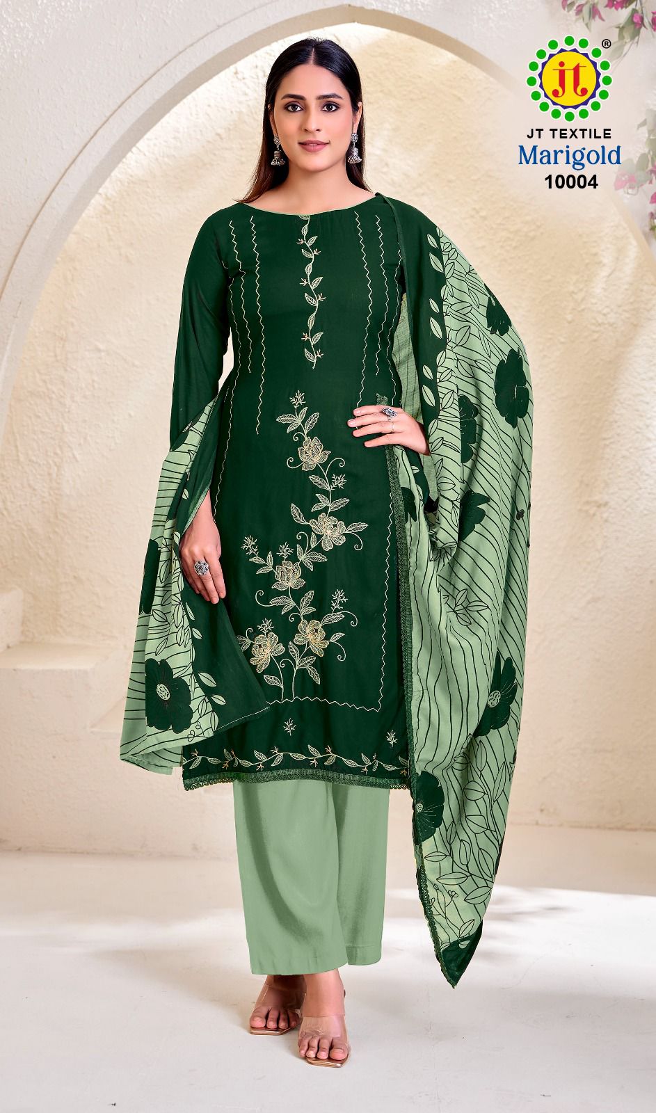Marigold Vol 10 Jt Rayon Pant Style Suits Wholesale Rate