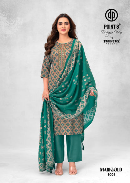Marigold Vol 1 Deeptex Prints Jam Satin Readymade Pant Style Suits Supplier Ahmedabad