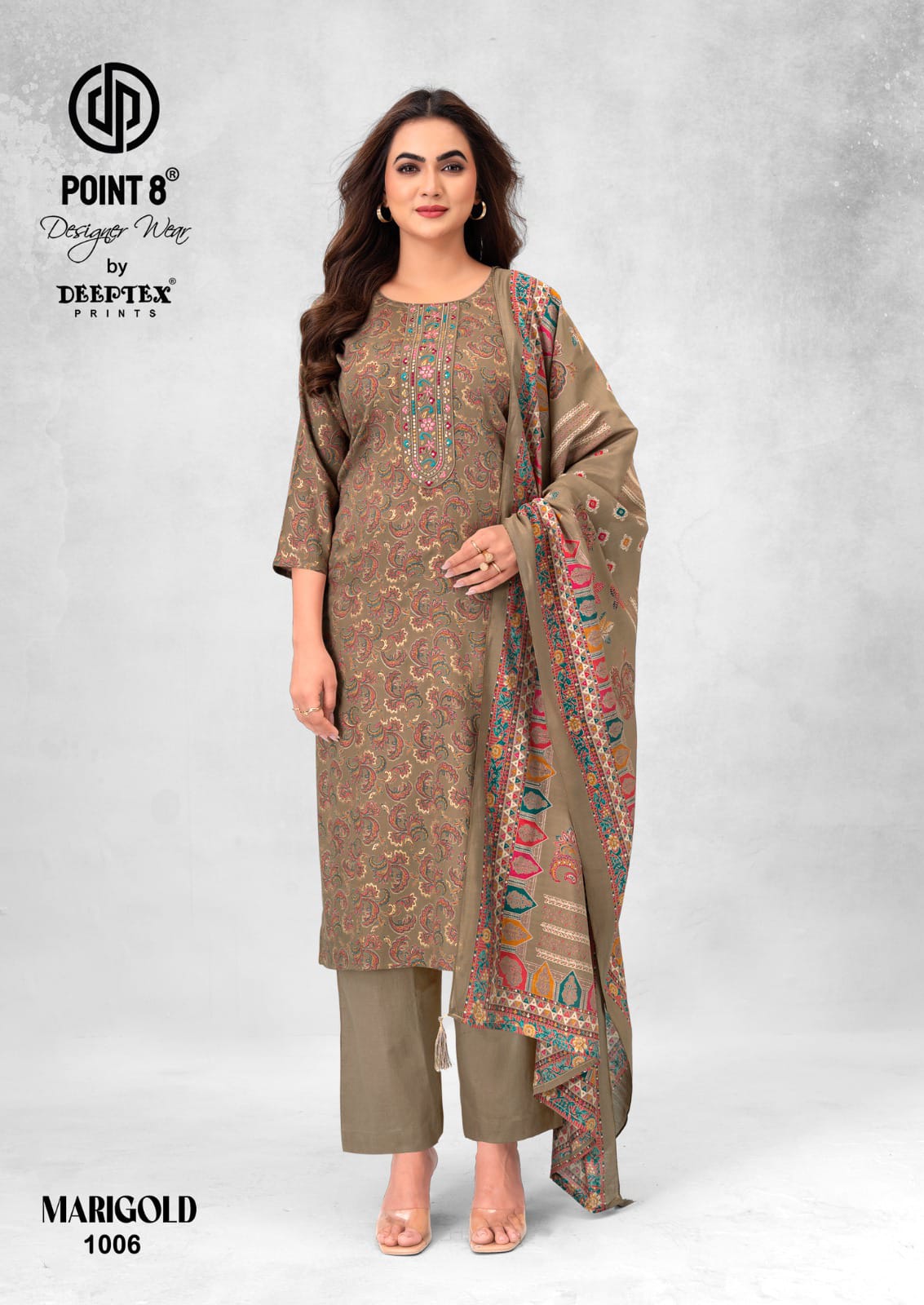 Marigold Vol 1 Deeptex Prints Jam Satin Readymade Pant Style Suits Supplier Ahmedabad