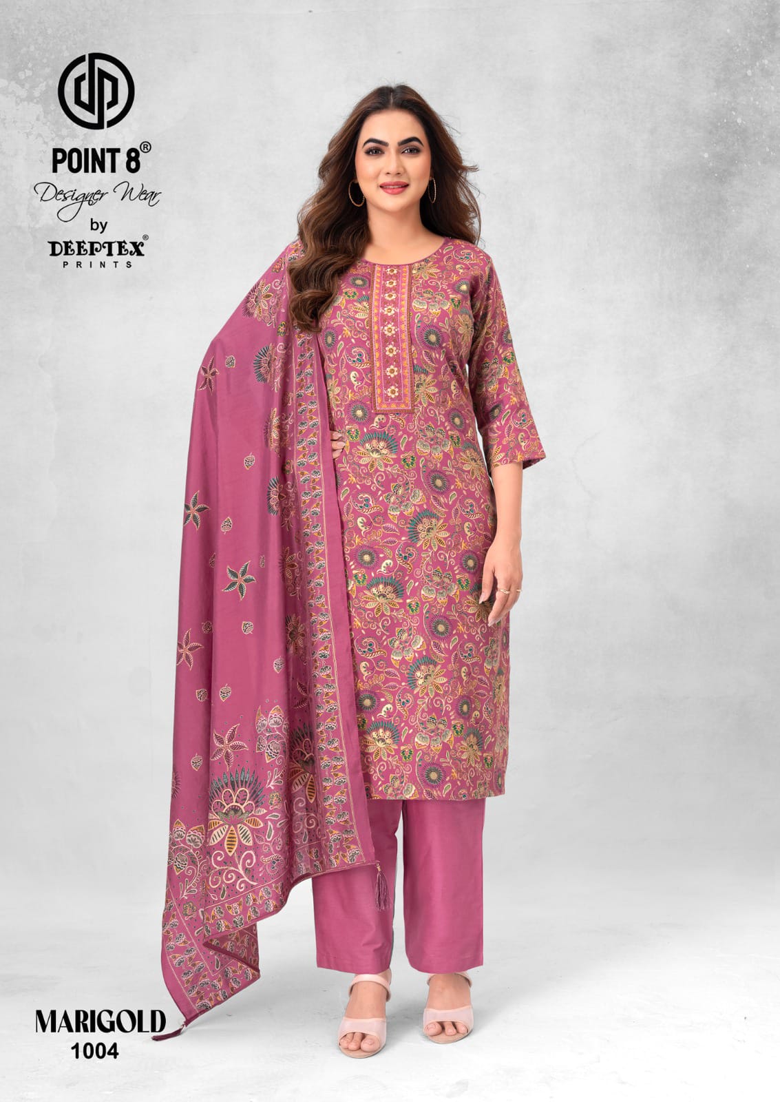 Marigold Vol 1 Deeptex Prints Jam Satin Readymade Pant Style Suits Supplier Ahmedabad