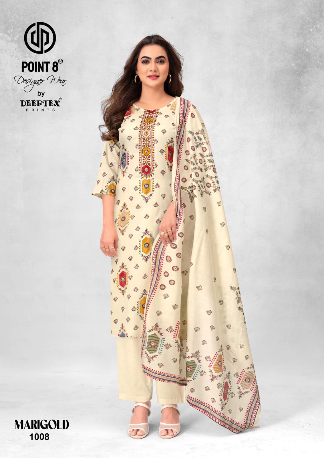 Marigold Vol 1 Deeptex Prints Jam Satin Readymade Pant Style Suits Supplier Ahmedabad