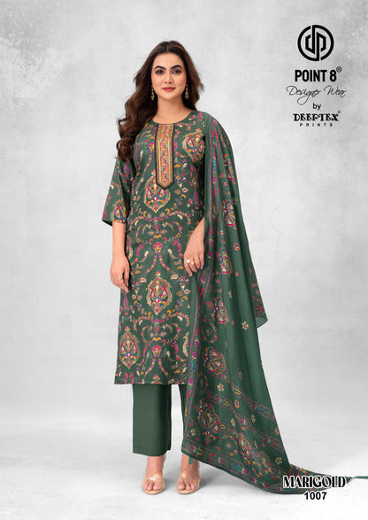 Marigold Vol 1 Deeptex Prints Jam Satin Readymade Pant Style Suits Supplier Ahmedabad
