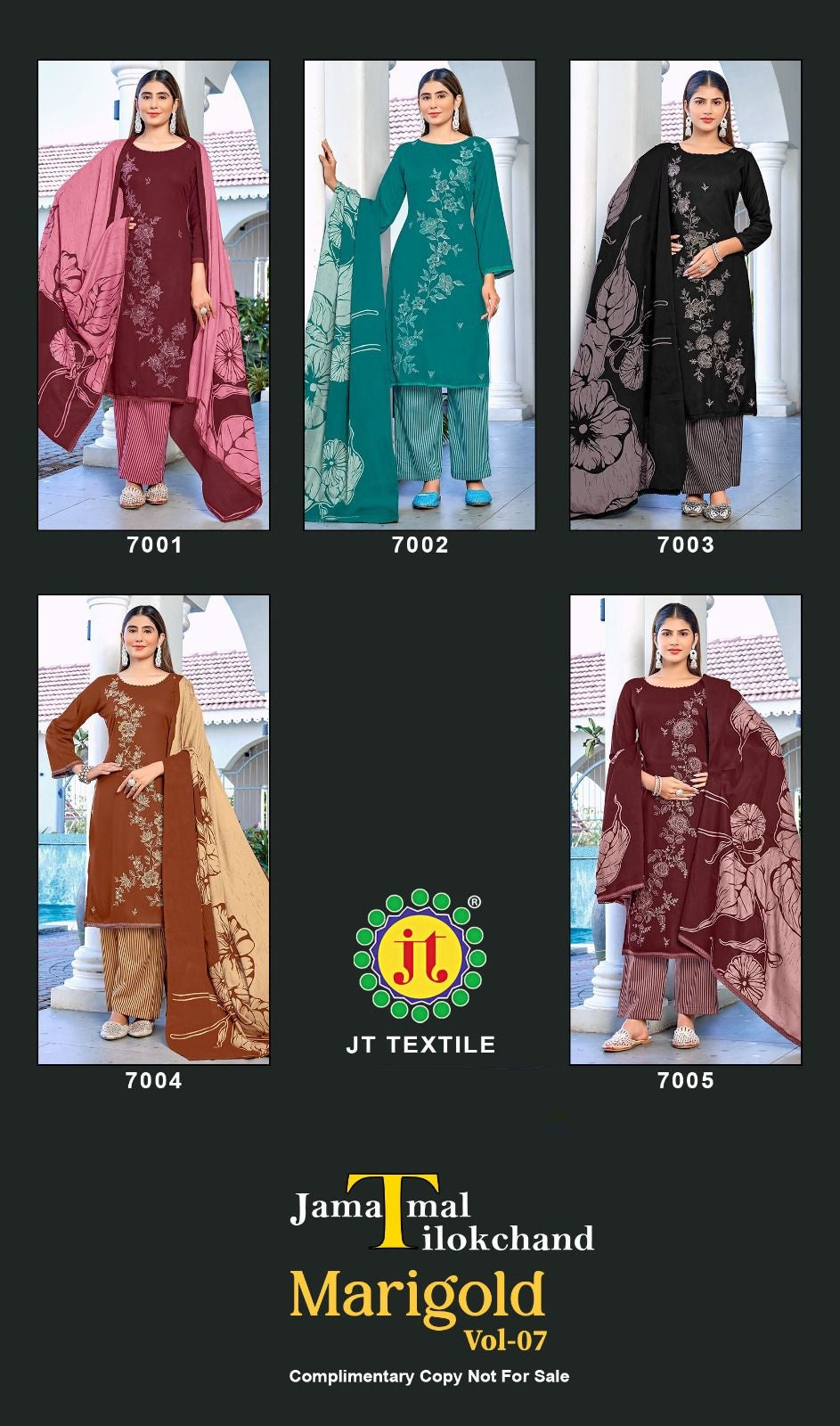 Marigold Vol 7 Jt Rayon Pant Style Suits Exporter