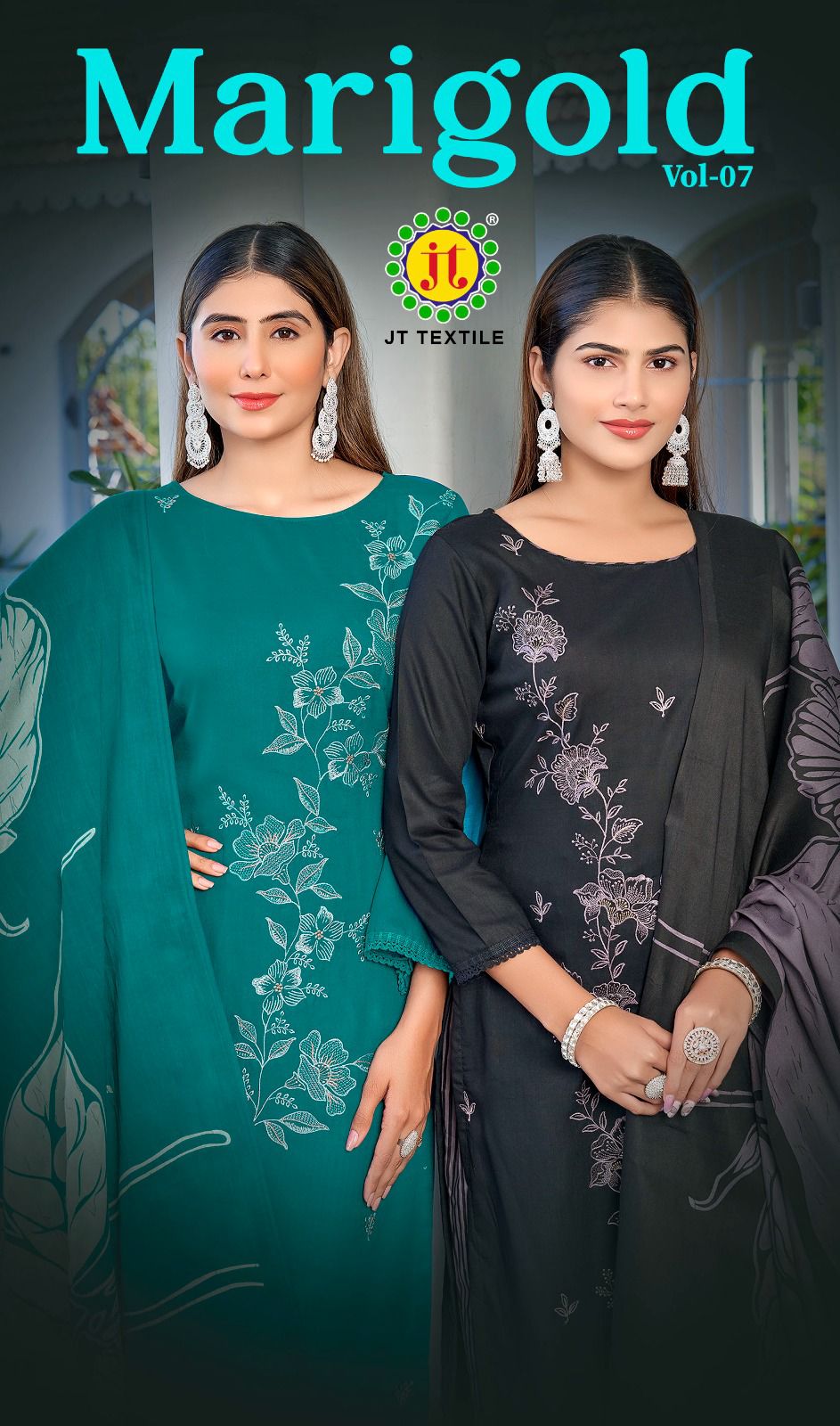 Marigold Vol 7 Jt Rayon Pant Style Suits Exporter